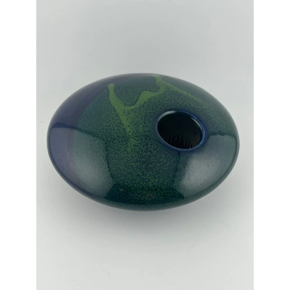 VNTG UTSUWA Pottery Flower Frog‎ Vase Coyote Road House Pottery Unique Modern